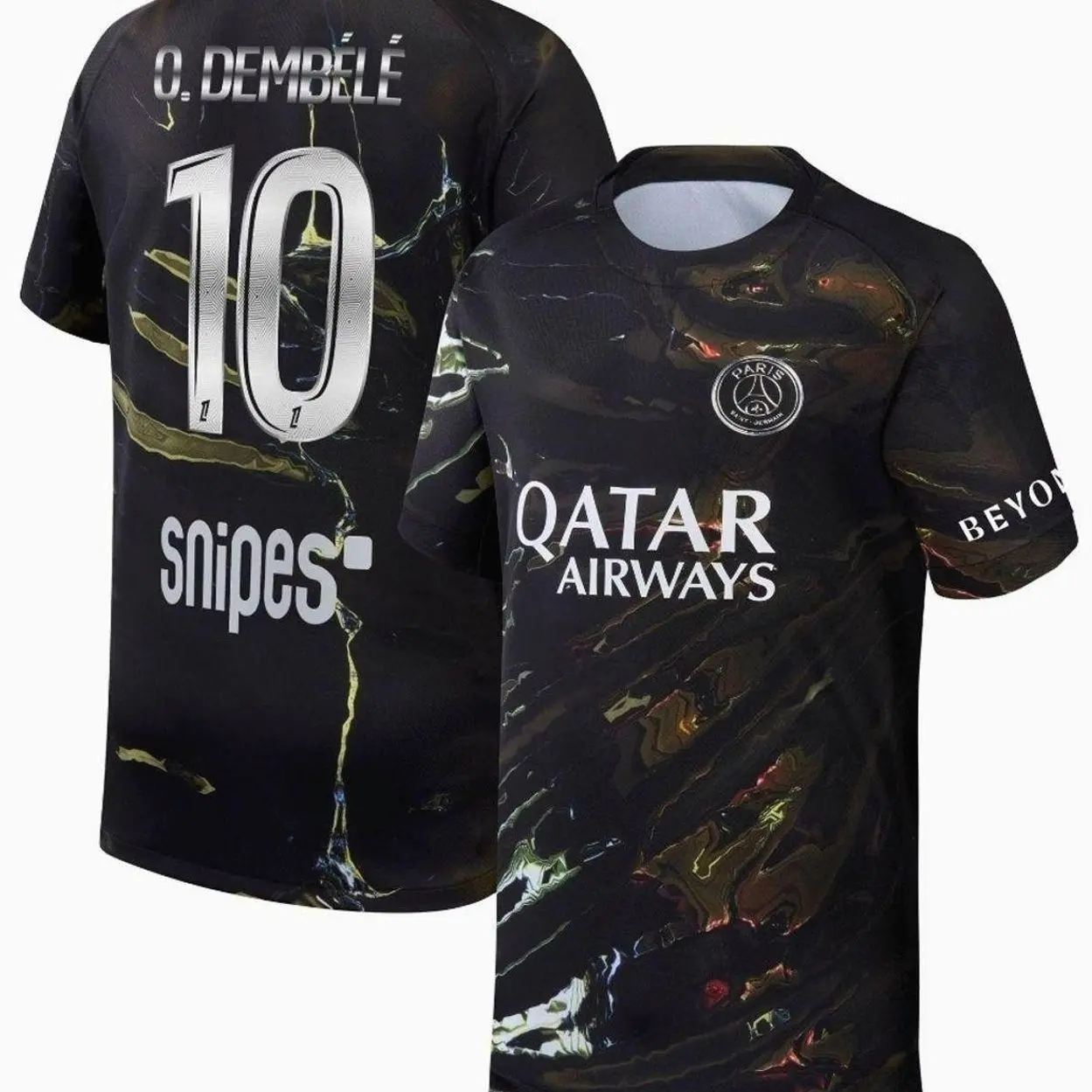 Unisex Soccer Jersey Personalized 10 Dembélé  Football Shirt Unisex Breathable Fan 2025/26 Night Edition Stadium Ligue 1