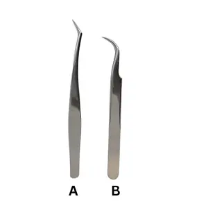 Silver Lash Extension Tweezers