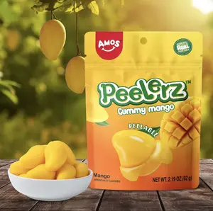 Amos Peelerz Mango Gummy Candy 3oz Bags | 3, 6, 12 Pack Bulk|Viral TikTok Snack