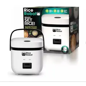 Rice Robot, Ceramic Nonstick Rice Cooker, Makes 4 ½ Cups Rice Robot, Ceramic Nonstick Rice Cooker, Makes 4 ½ Cups