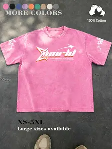 Unisex design, street style, summer American retro-avant-garde black loose-fitting short-sleeved T-shirt, high-quality cotton hoodie with the ‘Xworld’ logo and star pattern. Suitable for streetwear, Y2K, campus, hip-hop, fashion, trends, and everyday wear