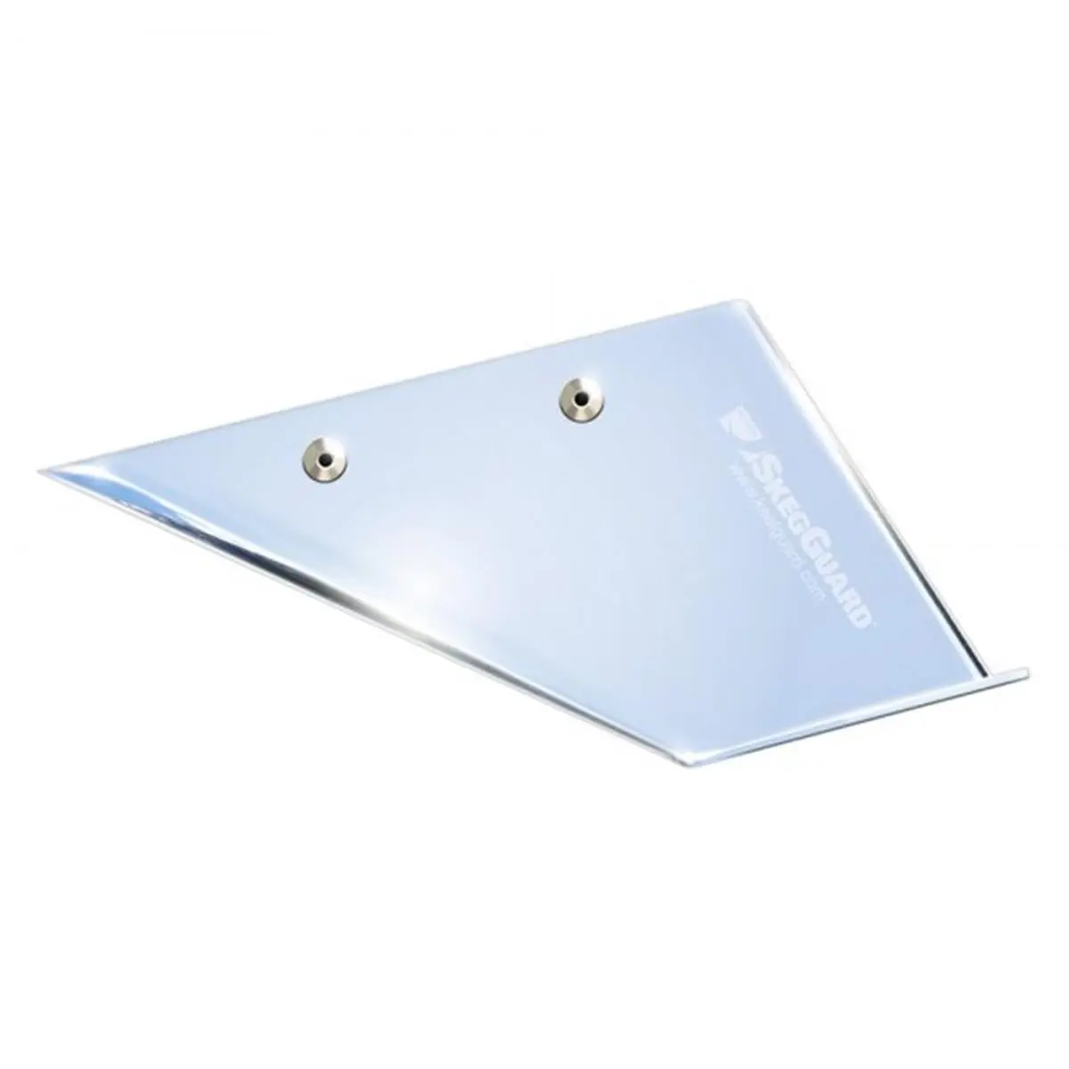 Megaware Metal Skeg Guard in Marine-Grade 316 Stainless Steel with Mirror Polish, Prevents Damage & Repairs Skegs, Fits Johnson, Suzuki, OMC Cobra, Thickened Base, Inexpensive Solution, Self-Locking, Skeg Protector