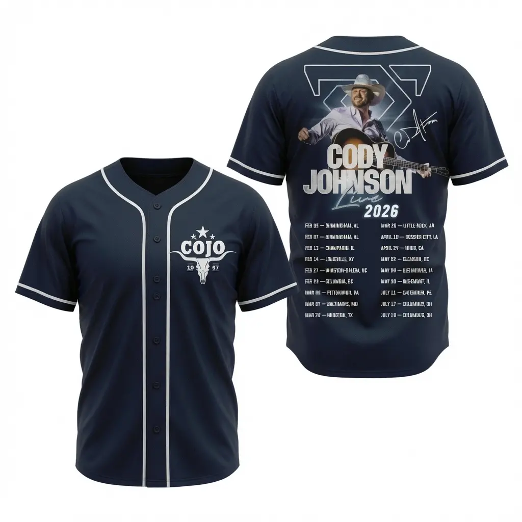 Cody Johnson Cojo Baseball Jersey Shirt LN