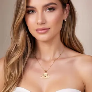 2026 Graduation Season Necklace, Number Pendant for Women, Farewell Gift, Surprise Present, Commemorative Jewelry, Perfect Gift Idea