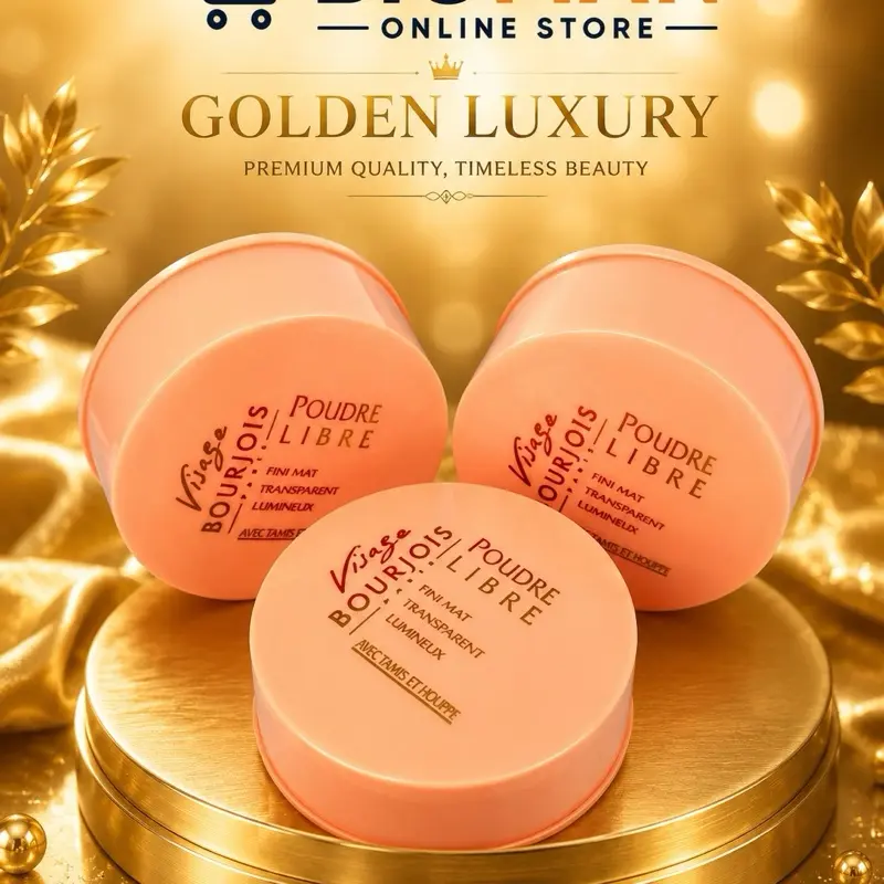 Bourjois Visage Poudre Libre Loose Face Powder - Flawless, Lightweight, Smooth, Natural Matte Finish (Pack of 3)