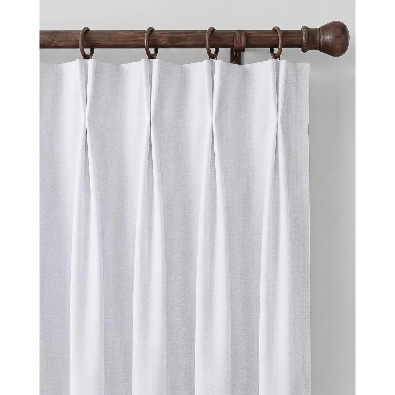 NICETOWN PRO Full Blackout Curtains for Bedroom, Flame Retardant Room Darkening Drapes, Pinch Pleated Back Tab Window Curtains, Heat Set Pleats