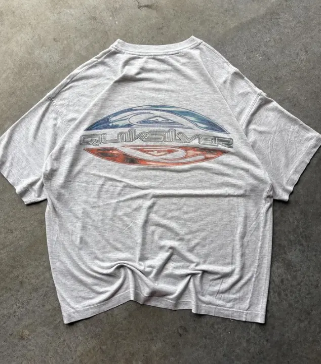 Y2K Quiksilver Shirt, Quiksilver Mens Grey T-shirt, Hoodie and Sweatshirt