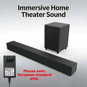 Wireless Soundbar with Subwoofer - Compatible for Smart TV - Wireless 5.0, Deep Bass Boost - Volume Enhancer ARC/Opt/AUX Connect Compatible for TV/PC/Gaming Consoles