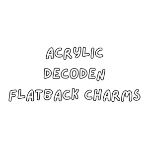 Flatback Acrylic Kawaii Decoden Craft Charms