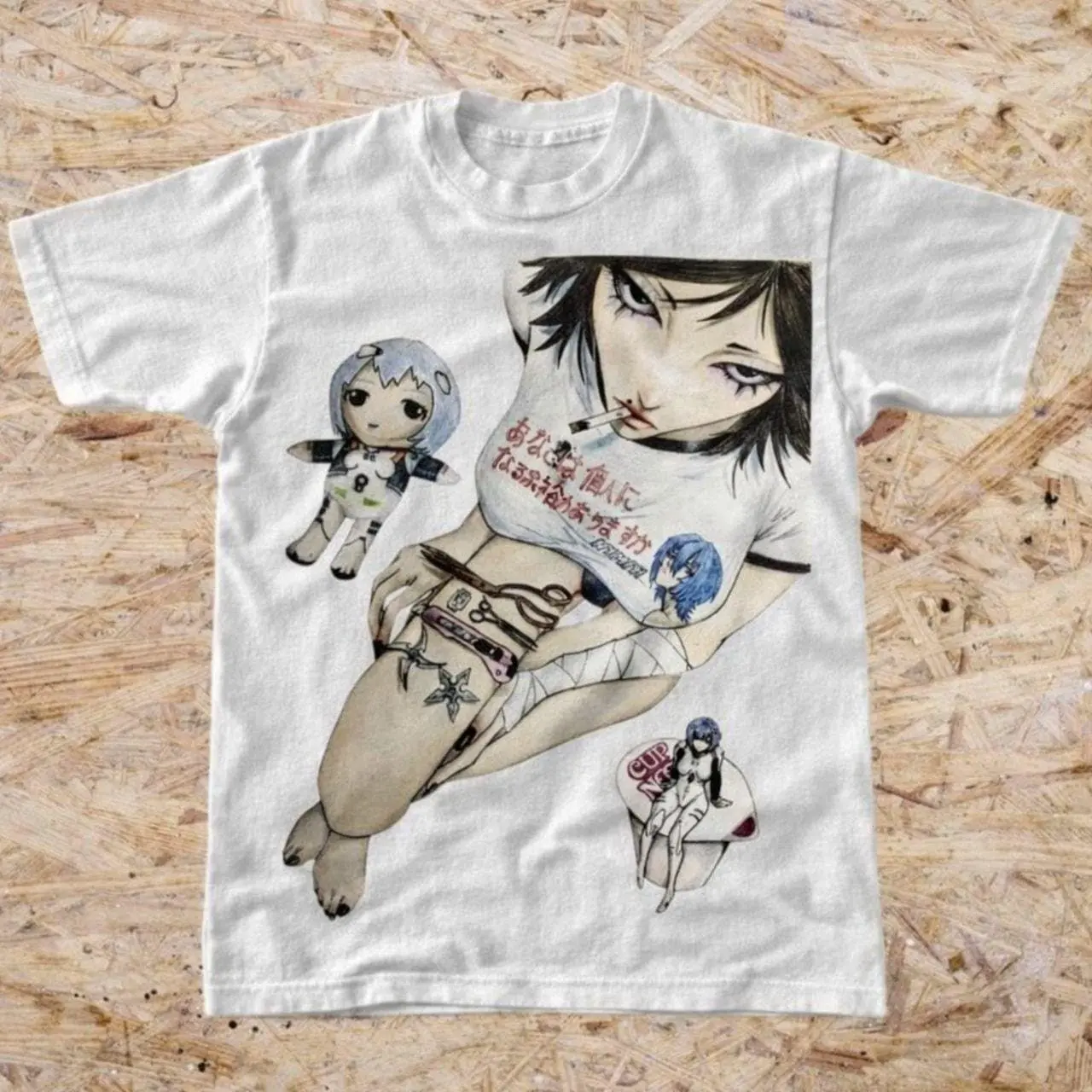 Y2K Anime Girl Manga Cybercore Unisex T-Shirt – Y2K Cute Aesthetic Graphic