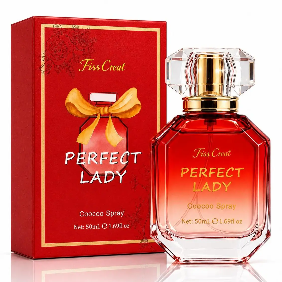 Red Perfume Gift Set for Women, 2-Piece Eau de Parfum Bundle, Crimson Mist & Perfect Lady Fragrances, Long-Lasting Floral Citrus Scents, Gift for Her, Date Night & Everyday Wear