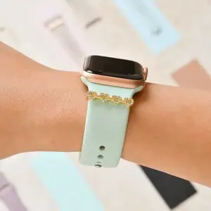 Watch Strap - Open Heart Diamond Link Charm