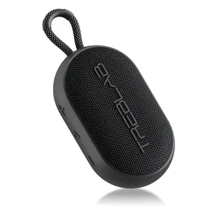 Compact & Loud TREBLAB HD-Go Ultra Portable Hand Held Speaker with Clip, 7W Power with Bass, 16H Playtime, Bluetooth Audio Wireless