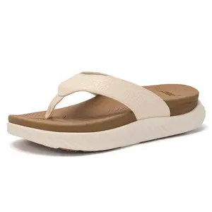 Women's Orthotic Flip Flops with Arch Support, Cushioned Recovery Walking Sandals, Summer Comfort Non-Slip Slip On Thong Sandals for Plantar Fasciitis Relief