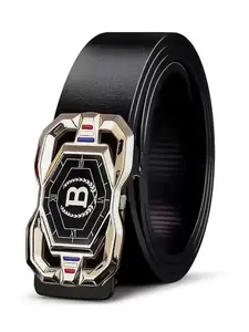 Men's Automatic Buckle Belt 2026 New High-End Vintage Leather Waistband, Casual Style Jeans Belt for All Seasons