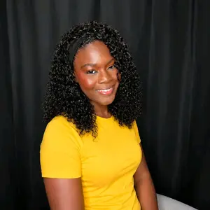 DymeHair Burmese Curly Half Wig Full 180% Density Wear Go Glueless Half Wig Human Hair with Drawstring Beginner Friendly