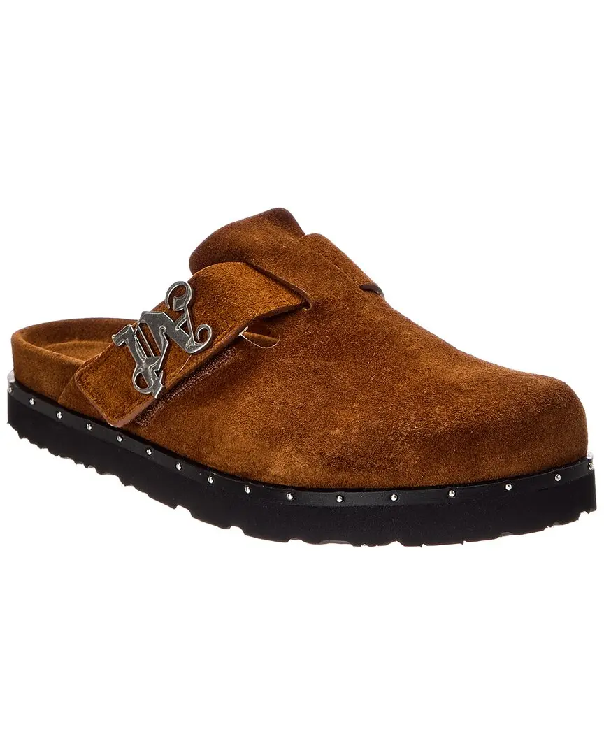 Palm Angels Studded PA Suede Mule