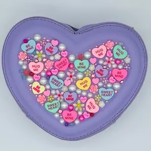 Sweet Heart Valentine’s Day Gift Junk Charm Purse with Strap