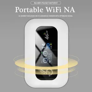 4G LTE WiFi6 Portable Internet Hotspot with SIM Card Required and LED Display Providing Fast Internet Up to 286Mbps Long Battery Life and Multi Device Support Best for Travel Road Trips Remote Work College Students Outdoor Use and Family Connectivity