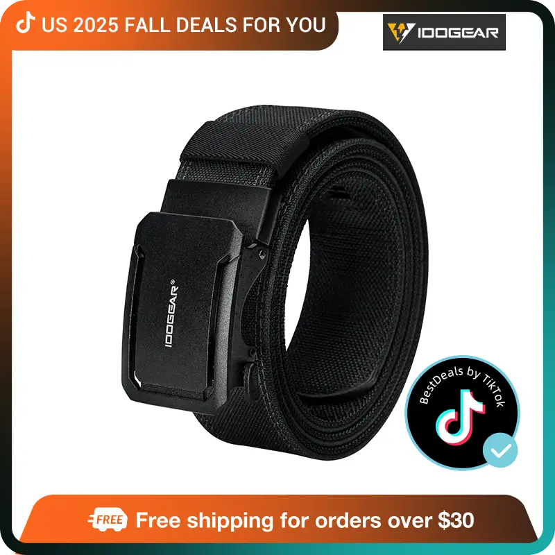 [FallDealsForYou] IDOGEAR Belt 1.75" Stretch Ratchet Nylon Belt Quick Release Sport Belts CCW Belts 3439