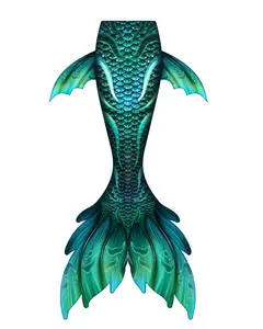 Mermaid Tail for Swimming for Women Men Adults Mermaid Swimsuit (No Monofin) ZQ Series