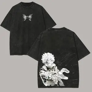 My Hero Academia Katsuki Bakugo Printed Unisex Washed T-Shirt b15