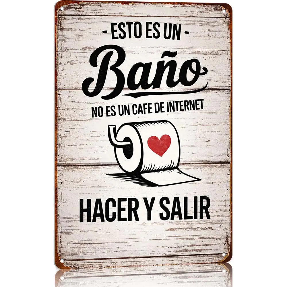 Retro Metal Toilet Sign - 8x12 In Humorous Toilet Paper Design Aluminum-Based Iron Wall Hanging, Easy To Hang, No Electricity, Country-Inspired Adorable Home Decor, Decorating My Apartment Plaques & Signs, Country-Inspired Home Signs