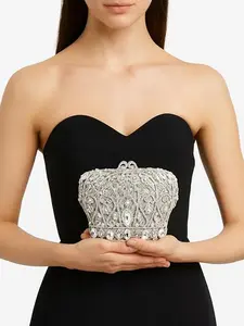 Women Luxury Crown Rhinestone Evening Clutch Bling Crystal Purse Prom Party Clutch Handbag for Banquet