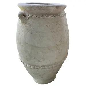 Moroccan Terracotta Planter - 24" Handmade Clay Pot (No. 1)