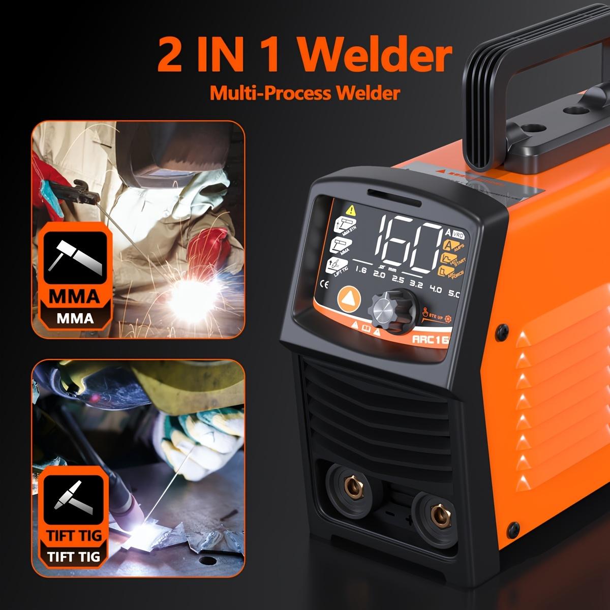 FEIFANKE ARC160A 5PC Rods Stick Welder, Portable 110V/220V Welder Machine,IGBT Inverter Synergic Control Arc Welder with Led Digital Display