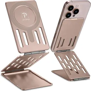 OATSBASF Magnetic Cell Phone Stand For DeskTop Adjustable Magsafe Stable Base Compatible With Iphone Samsung Office Desk Accessories phone holder