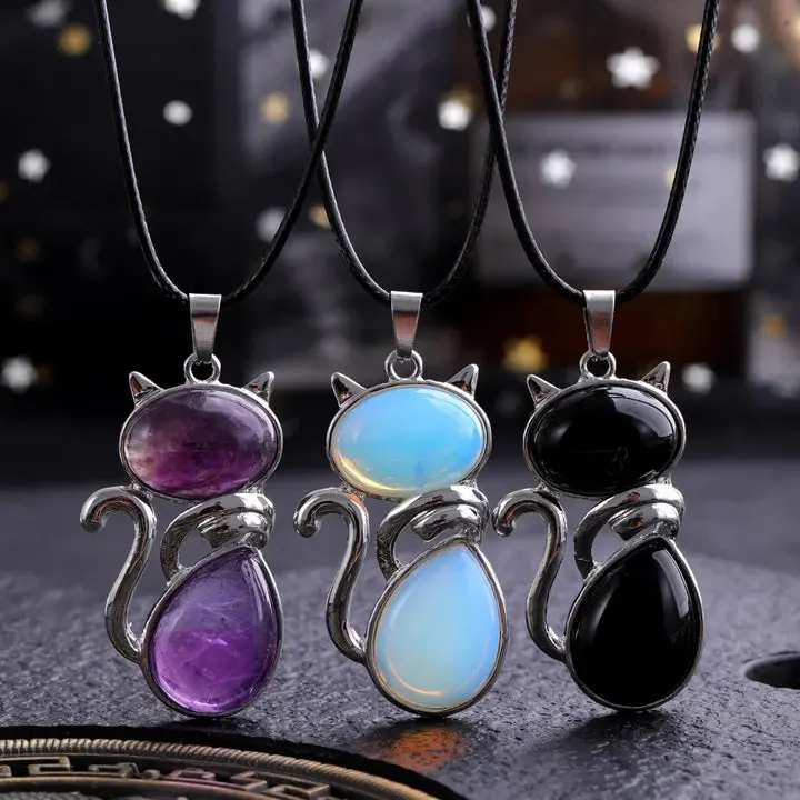 Cat Pendant Jewelry Necklace Gifts