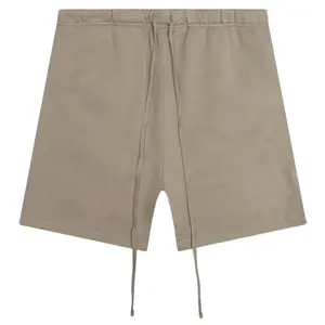 Unisex Oversized Sweat Shorts | Desert Taupe Cotton with Pockets | Casual, Lounge & Streetwear SS22
