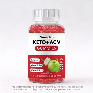 Must-Have Viral Game Changer! Delicious Apple Gummies Infused with Essential Vitamin B12 & B6, Daily Vitality Support, 60 Count