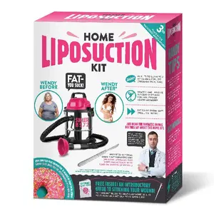 Home Liposuction Kit Prank Giftbox - Perfect Funny White Elephant Gift or Prank Box