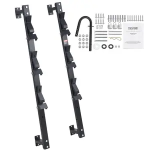 VEVOR Trimmer Rack, TikTokShopBlackFriday, 3 Place Weeder Trimmer Rack, Trim Holder Trailer Rack with Zinc Alloy Password Lock, Wall-mounted or Mount on Enclosed Trailer Landscape Weed Eater, Pair