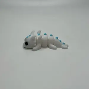 1” Baby Axolotl Dragon – Miniature Articulated Figurine