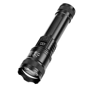 Flashlight, Rechargeable LED Flashlight with Adjustable Focus, Long Range Beam for Camping Emergency Hiking Outdoor
