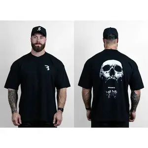 Summer CBUM Man Oversized T-shirt 100% Cotton Gym Fitness Sports IV6