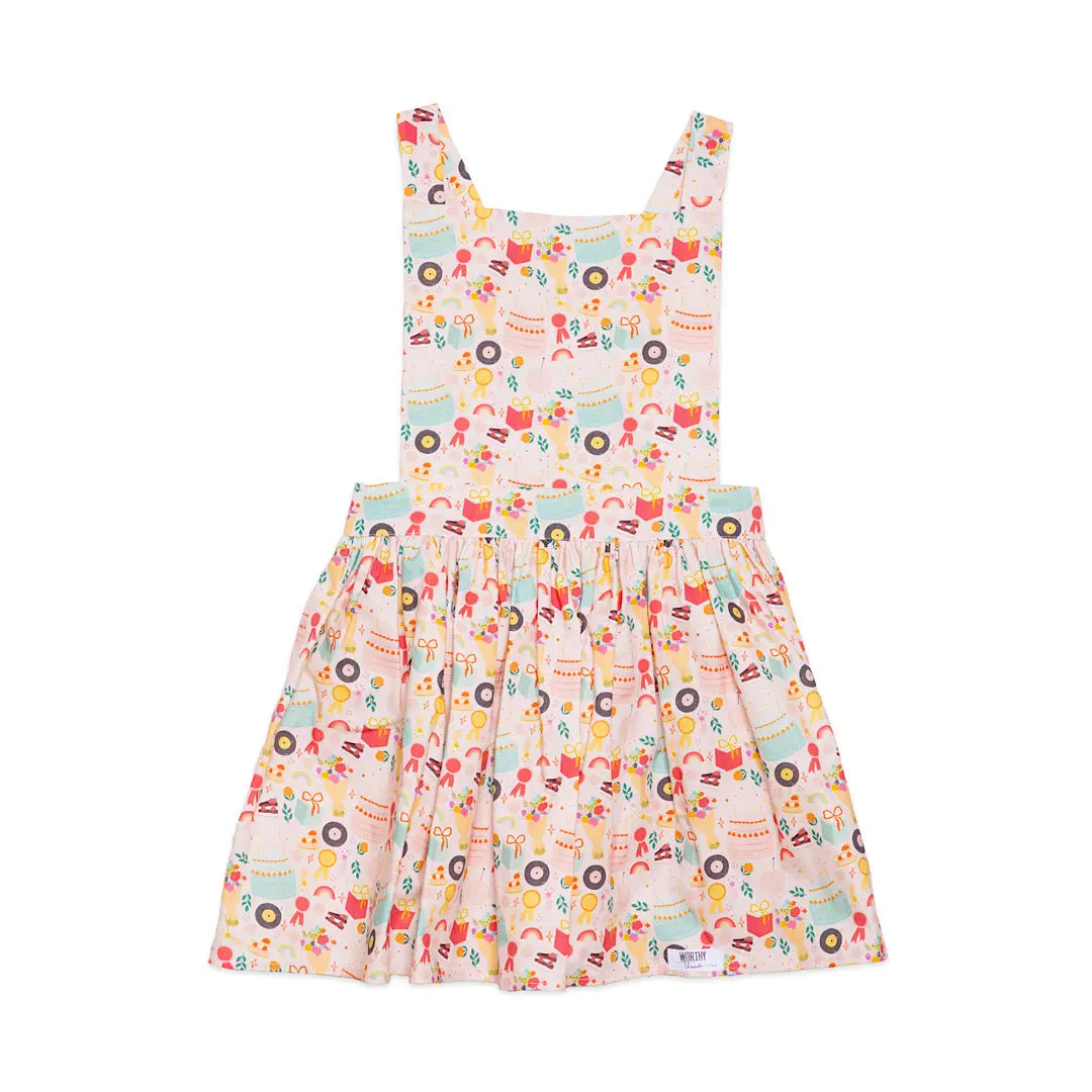 Girls Pinafore Dress in Birthday