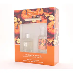 HomeWorx by Slatkin + Co. Pumpkin Spice Reed Diffuser & Room Spray Set