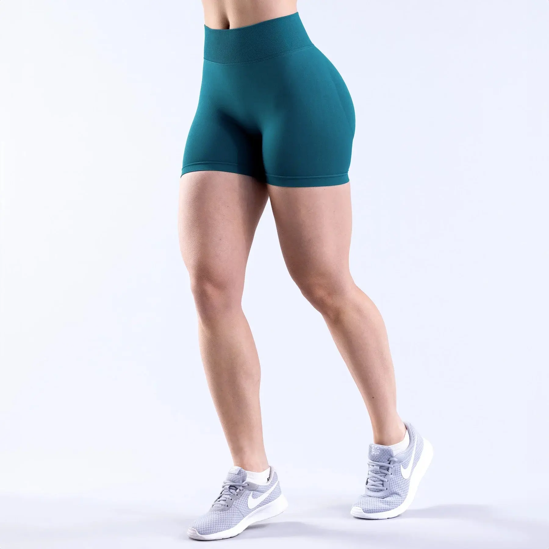 Seamless Workout Shorts for Women, Hip-Lifting High Waist Biker Shorts for Gym Yoga Fitness