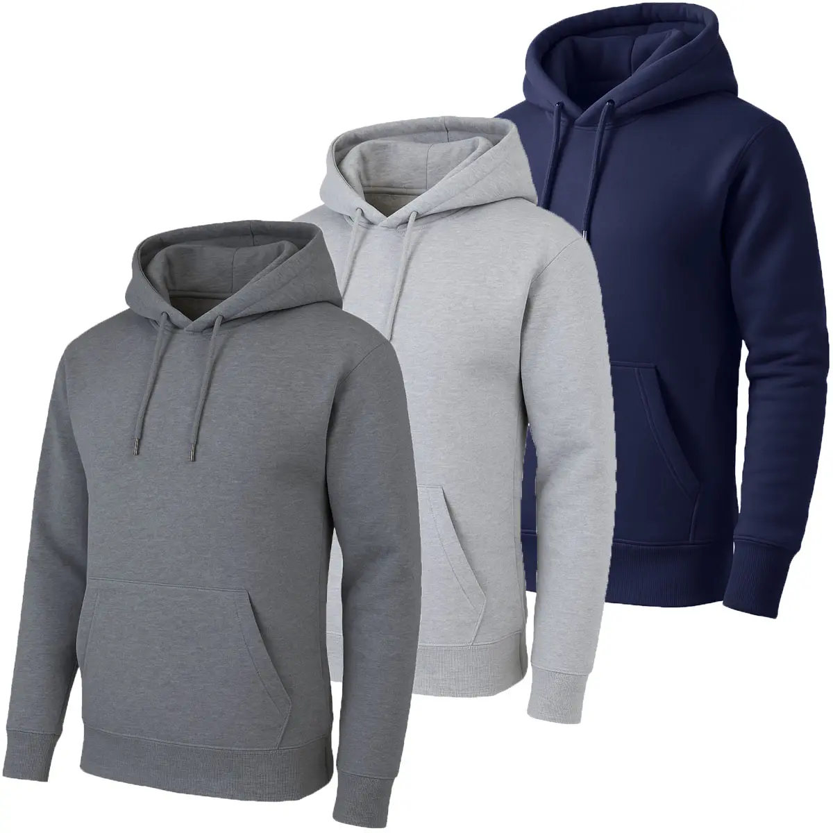 Charcoal-Heather Grey-Navy