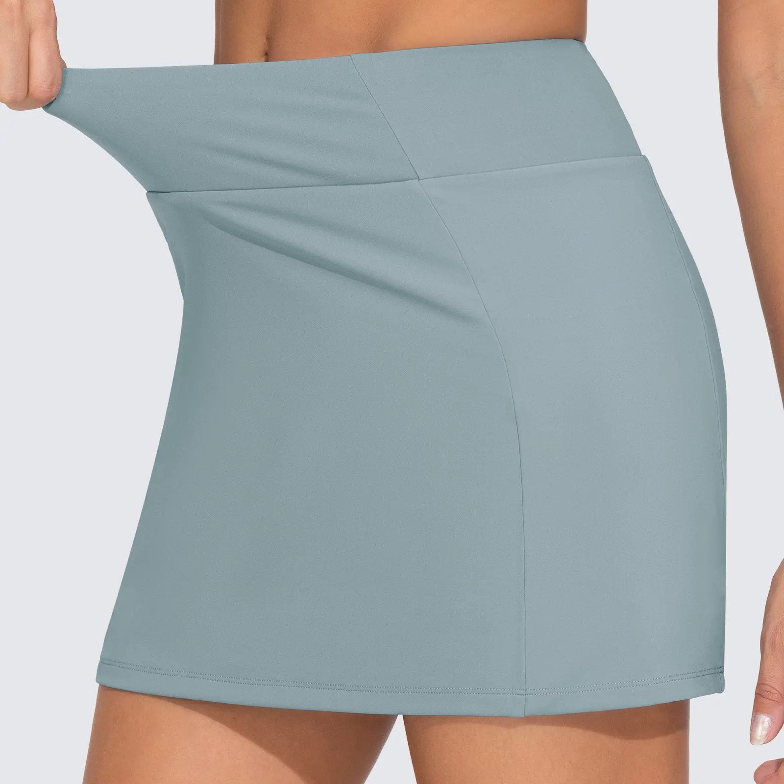 THE GYM PEOPLE 2 Pack Women’s A-Line High Waisted Golf Skorts Built-in Shorts 3 Pockets Tennis Pickleball Skirts