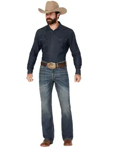 Cody James Men's Colton Wash Duke Relaxed Bootcut Stretch Denim Jeans - Cjho23j25-Dkw