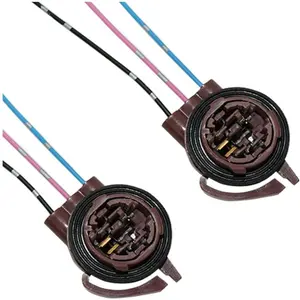 2PCS 3156 3157 Pre-Wired Harness Sockets For Car LED Bulbs, Socket Adapters For Bulb, Pigtail Socket Plug Connectors For Turn Signal Bulb, Brake/Tail Light (#3157/2PCS)