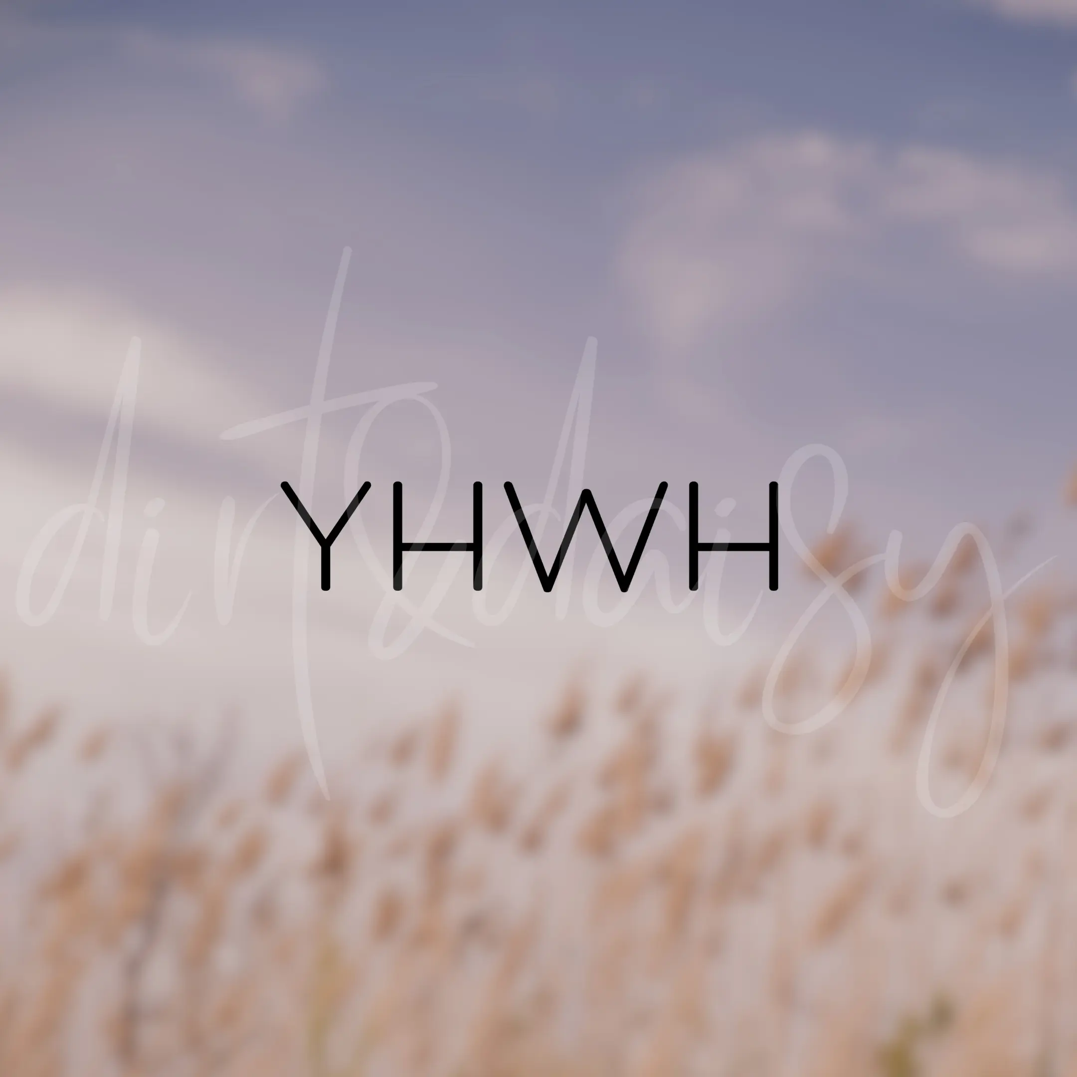 Yahweh Decal, Christian Stickers, YHWH, Adhesive Vinyl