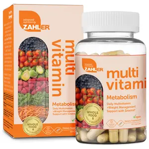 Zahler Multivitamin Metabolism - Daily Supplement with Iron & Zinc for Women & Men - 60 Capsules - Kosher Certified - Healthcare & Fitness