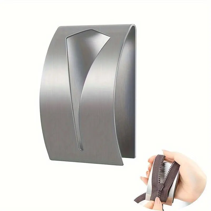 Stainless Steel Zipper Jig Tool: Easy Zipper Pull Installation - Silver Gray - For Sewing & Repair - Suitable for All Zipper Types - Great Gift for DIY Enthusiasts