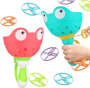 Christmas Gift  Flying Disc Launcher Outdoor Toys for Kids Ages 3-8 – Manual Catch Game for Boys & Girls | Fun Outside Toys for Toddlers 3-5, Backyard Activity, Birthday or Holiday Gifts